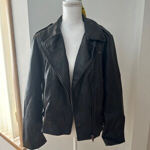 Women's Black Leather Jacket
